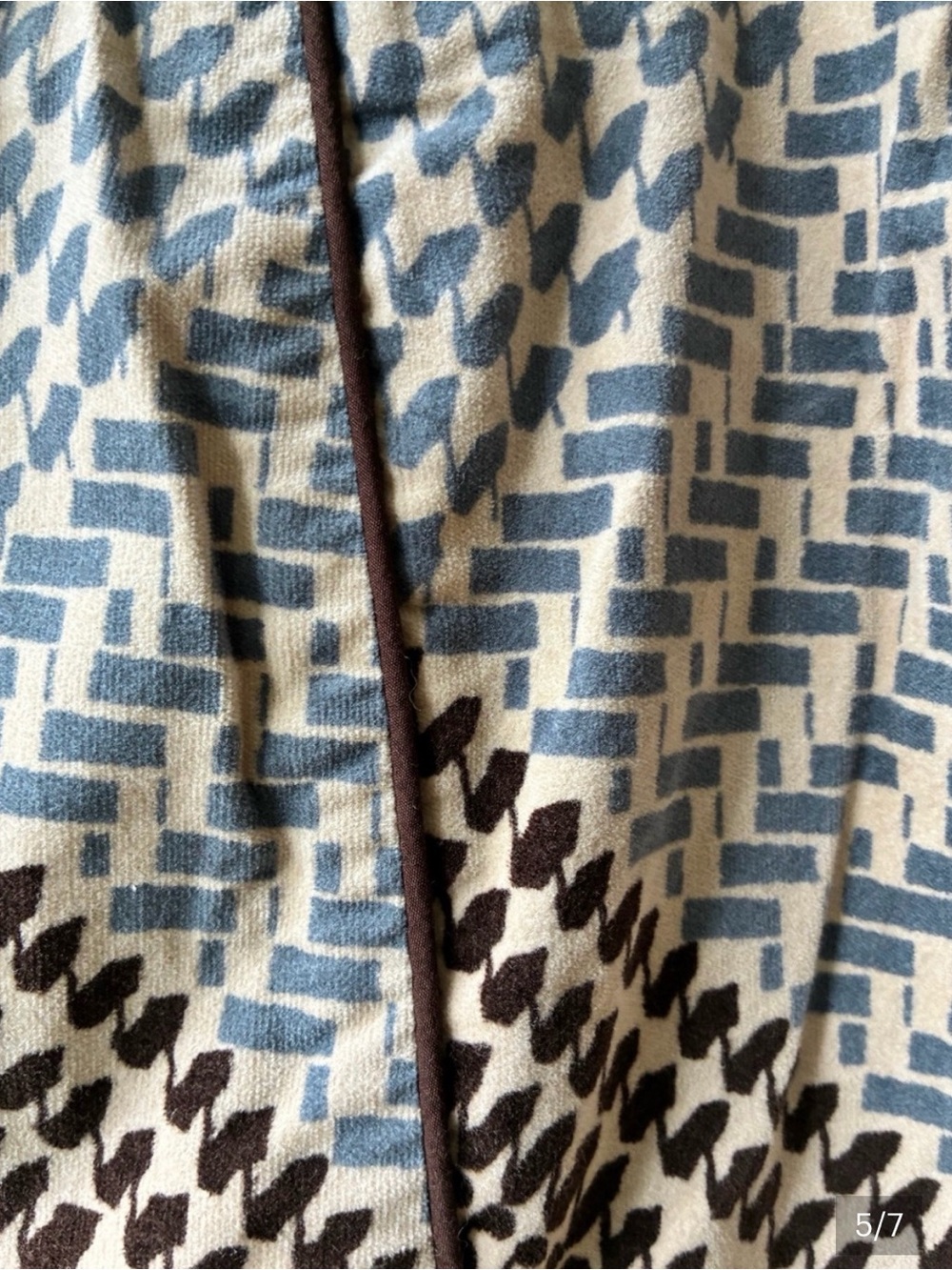 Maeve Anthropologie Patchwork Mini Skirt in Yellow, Brown & Blue - Picture 5 of 7